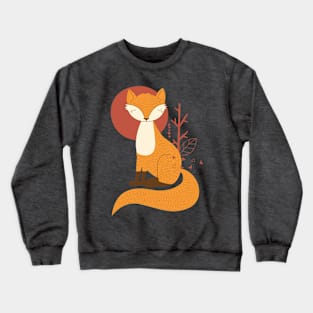 Quiet fox Crewneck Sweatshirt